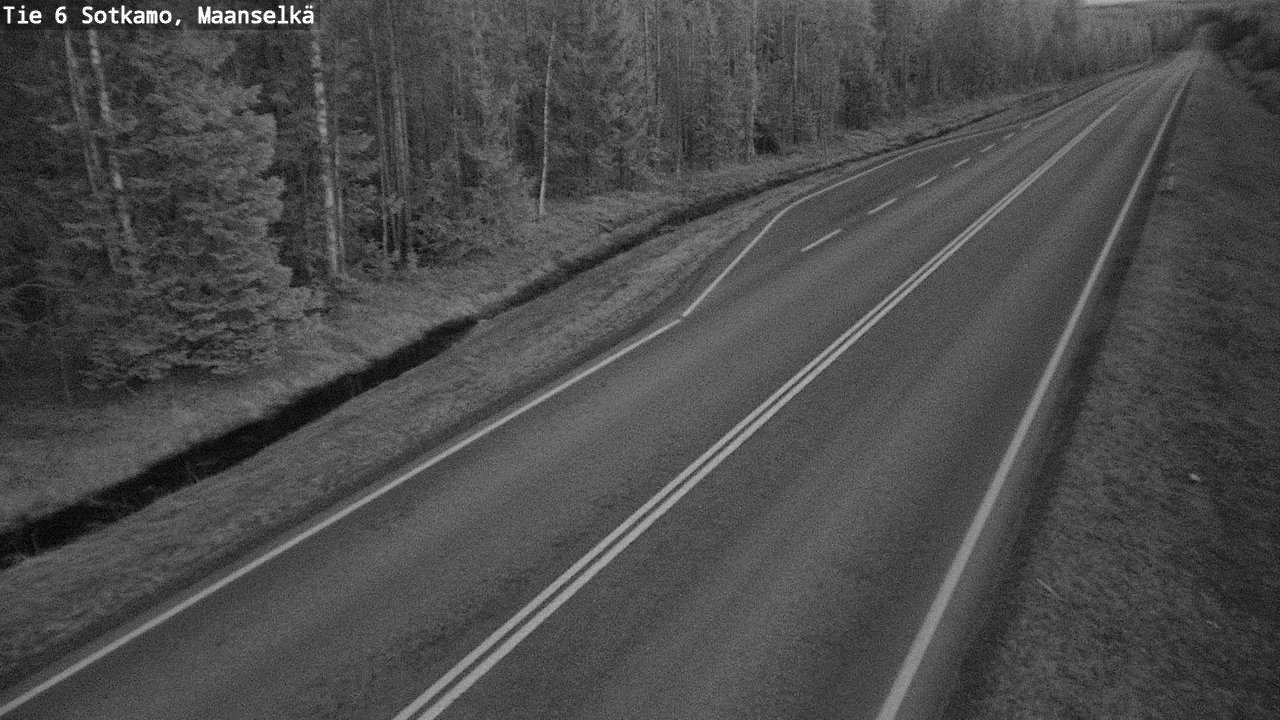 Weather Camera Image Väg 6 Sotkamo, Maanselkä, Sotkamo, Kainuu