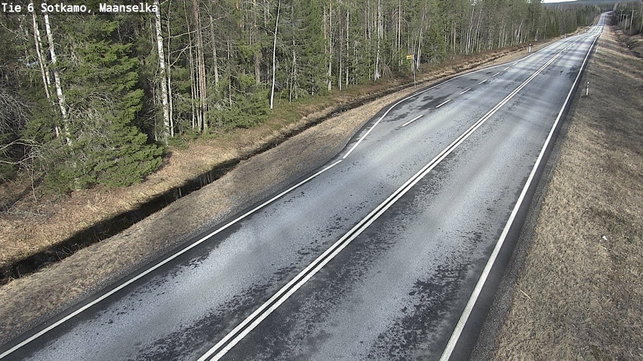 Weather Camera Image Väg 6 Sotkamo, Maanselkä, Sotkamo, Kainuu