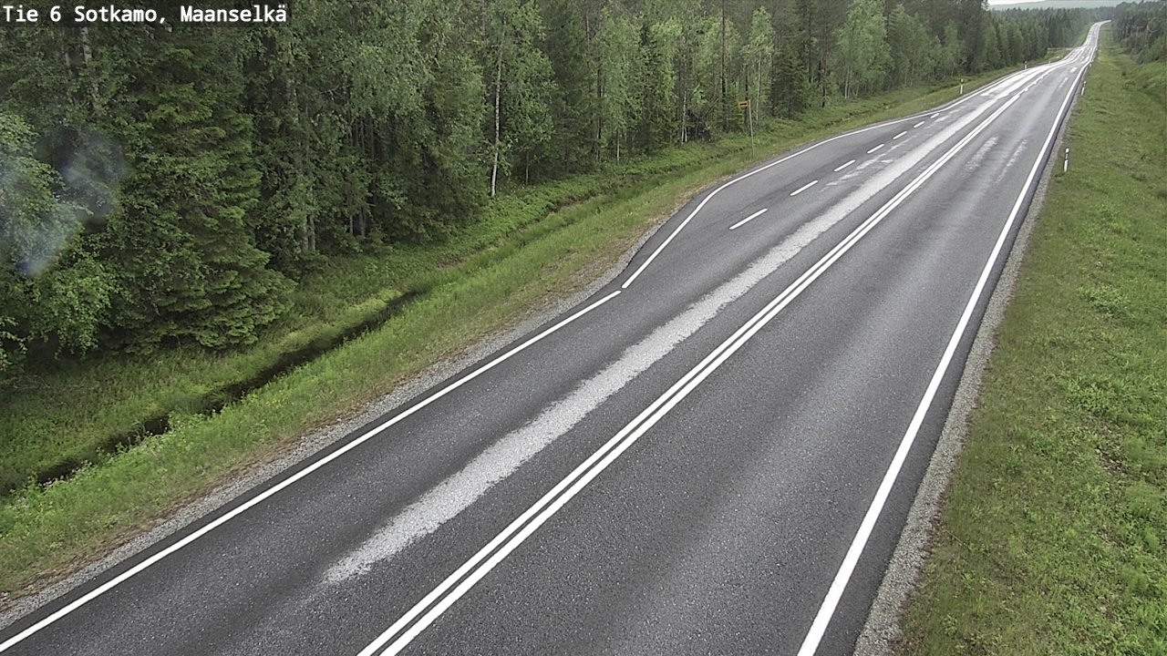 Weather Camera Image Väg 6 Sotkamo, Maanselkä, Sotkamo, Kainuu