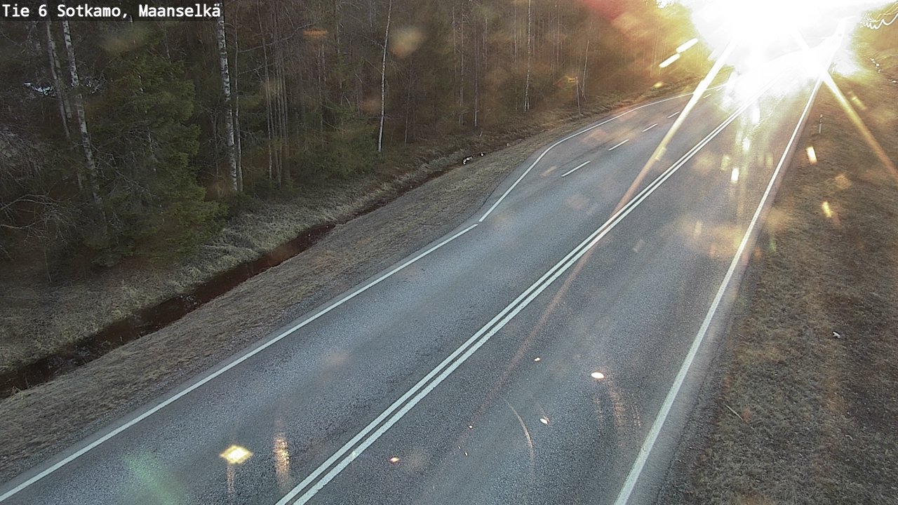 Weather Camera Image Väg 6 Sotkamo, Maanselkä, Sotkamo, Kainuu