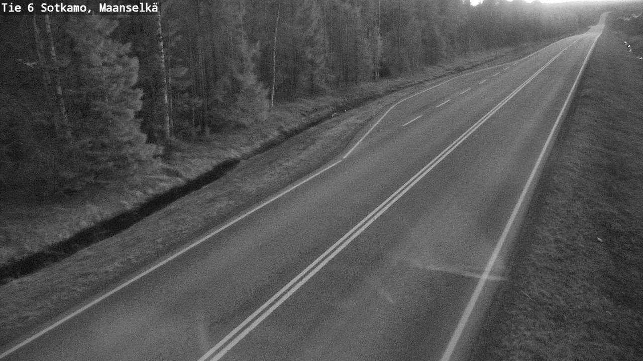 Weather Camera Image Väg 6 Sotkamo, Maanselkä, Sotkamo, Kainuu