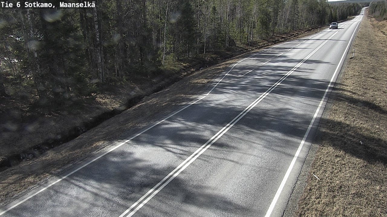Weather Camera Image Väg 6 Sotkamo, Maanselkä, Sotkamo, Kainuu
