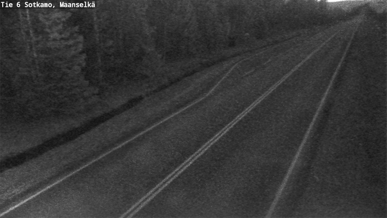 Weather Camera Image Väg 6 Sotkamo, Maanselkä, Sotkamo, Kainuu