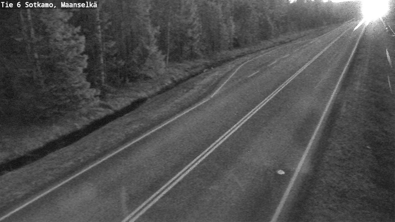 Weather Camera Image Väg 6 Sotkamo, Maanselkä, Sotkamo, Kainuu