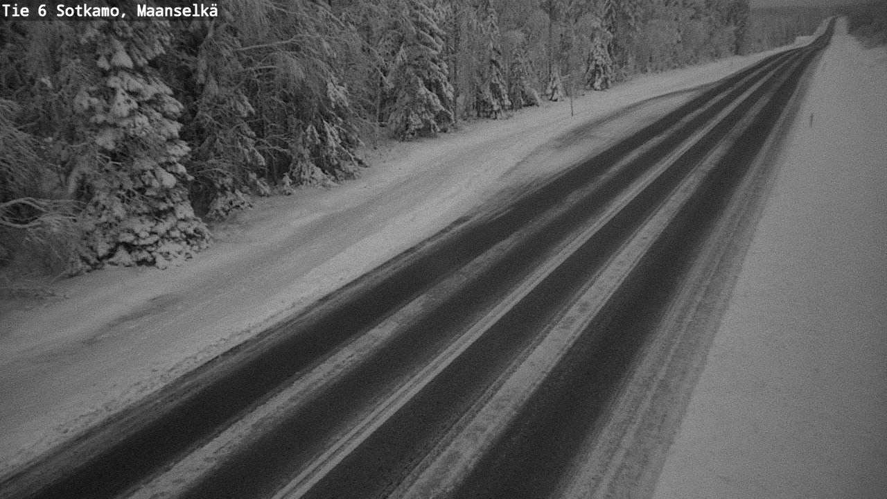 Weather Camera Image Väg 6 Sotkamo, Maanselkä, Sotkamo, Kainuu