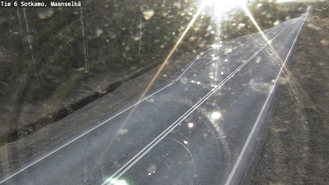 Weather Camera Image Väg 6 Sotkamo, Maanselkä, Sotkamo, Kainuu