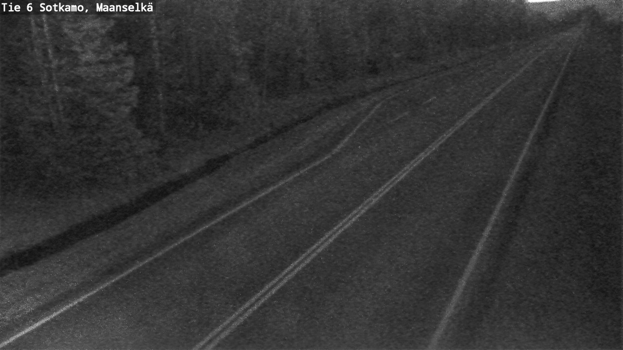 Weather Camera Image Väg 6 Sotkamo, Maanselkä, Sotkamo, Kainuu