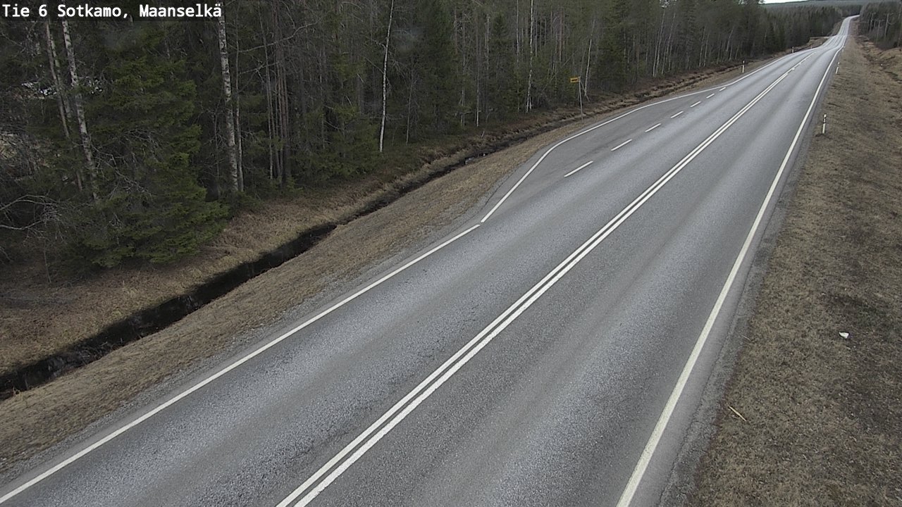 Weather Camera Image Road 6 Sotkamo, Maanselkä, Sotkamo, Kainuu