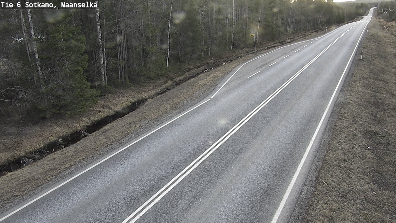 Weather Camera Image Väg 6 Sotkamo, Maanselkä, Sotkamo, Kainuu