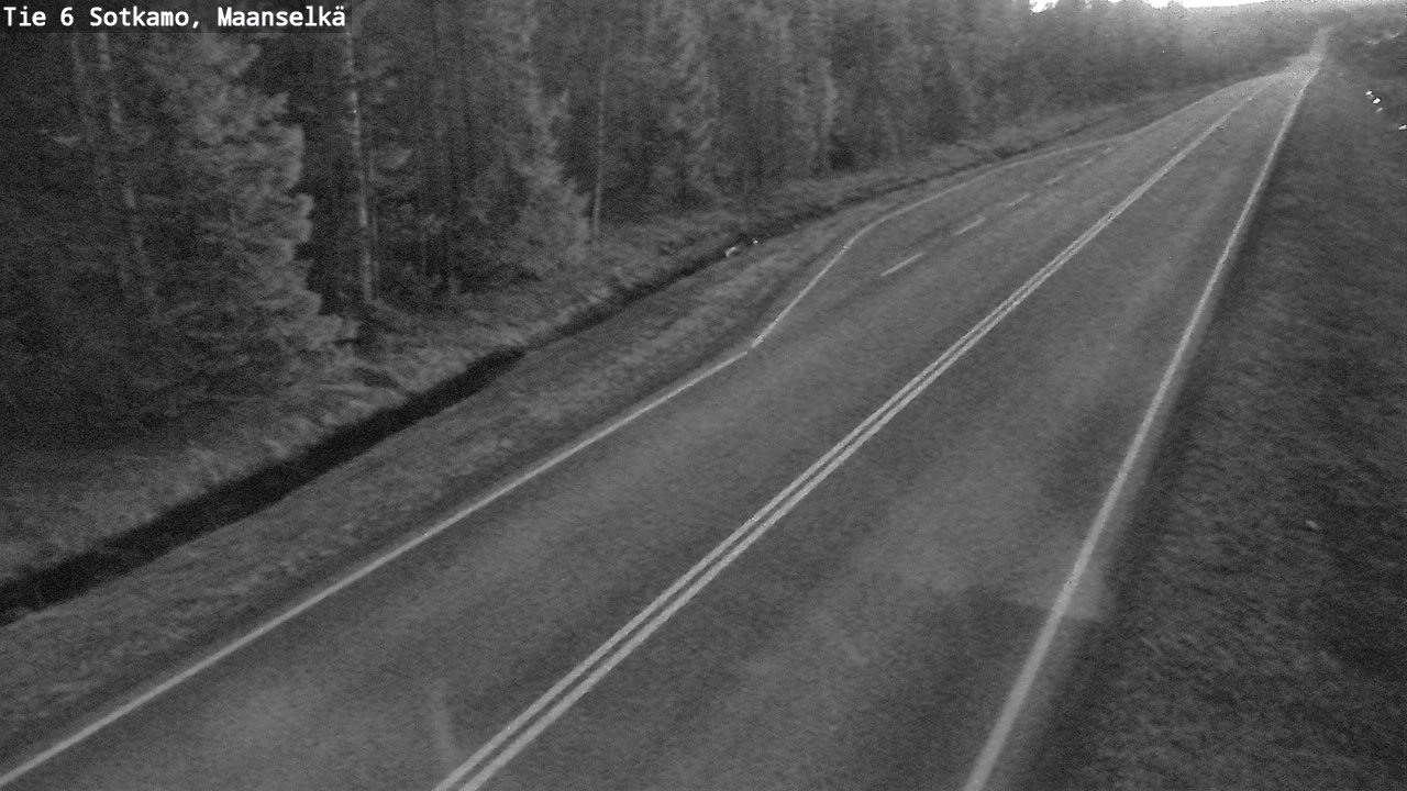Weather Camera Image Väg 6 Sotkamo, Maanselkä, Sotkamo, Kainuu