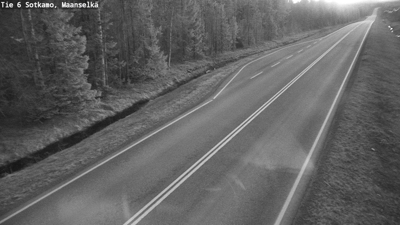 Weather Camera Image Väg 6 Sotkamo, Maanselkä, Sotkamo, Kainuu