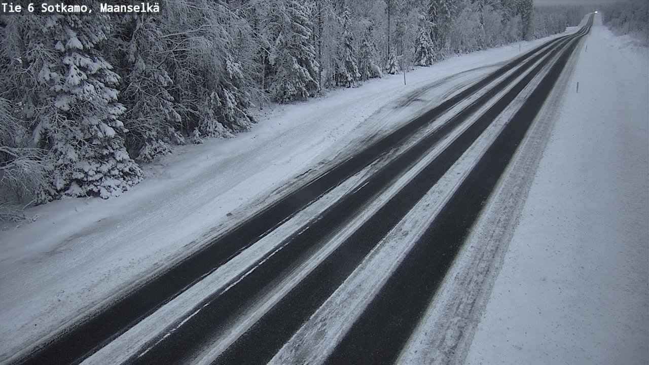 Weather Camera Image Väg 6 Sotkamo, Maanselkä, Sotkamo, Kainuu