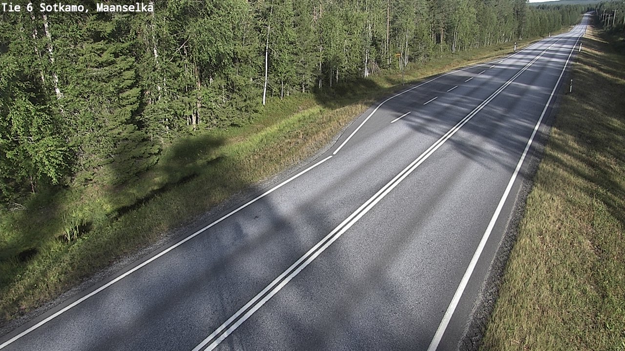 Weather Camera Image Väg 6 Sotkamo, Maanselkä, Sotkamo, Kainuu