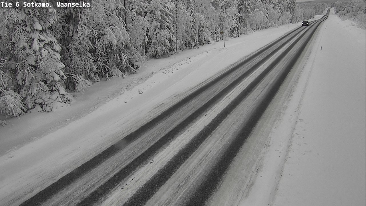 Weather Camera Image Väg 6 Sotkamo, Maanselkä, Sotkamo, Kainuu