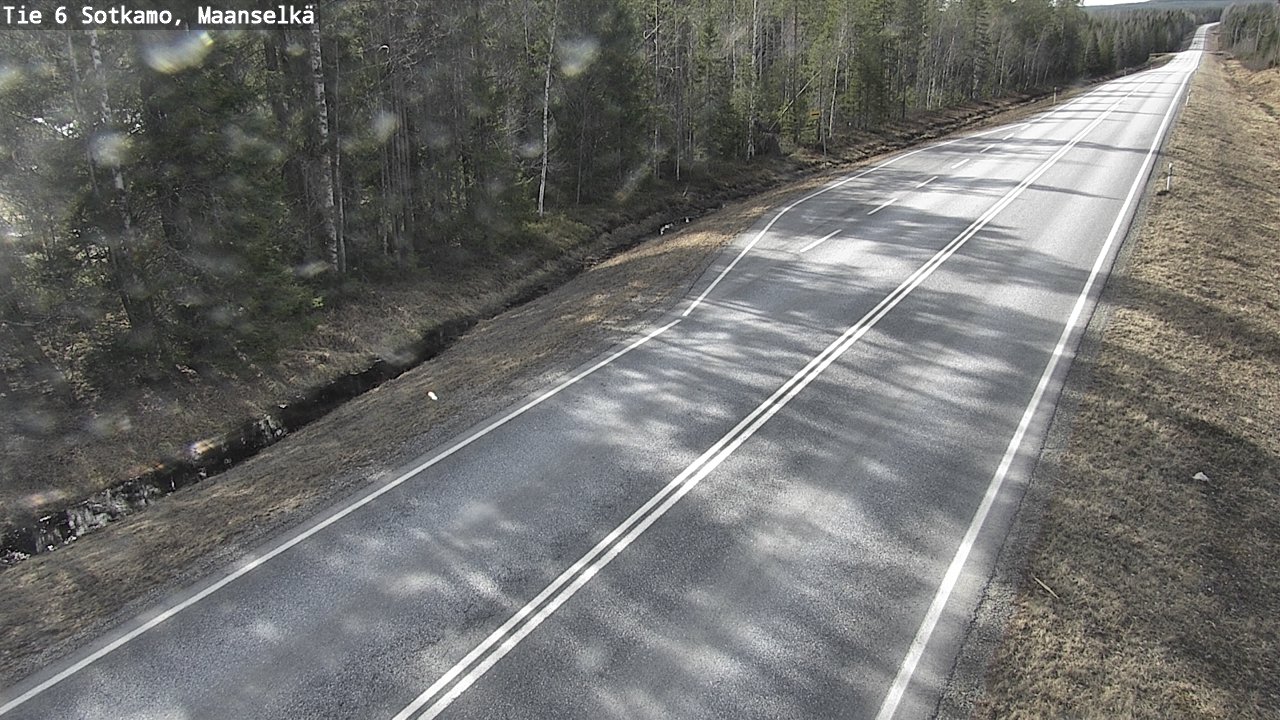 Weather Camera Image Väg 6 Sotkamo, Maanselkä, Sotkamo, Kainuu