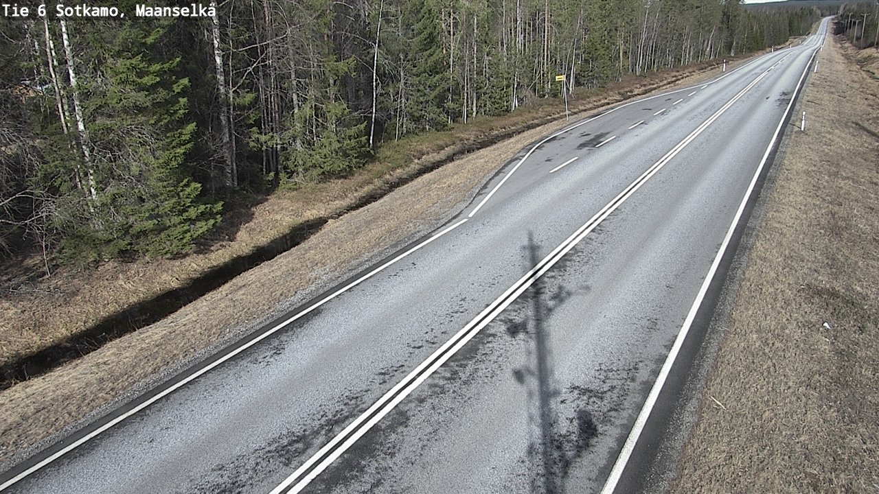 Weather Camera Image Väg 6 Sotkamo, Maanselkä, Sotkamo, Kainuu