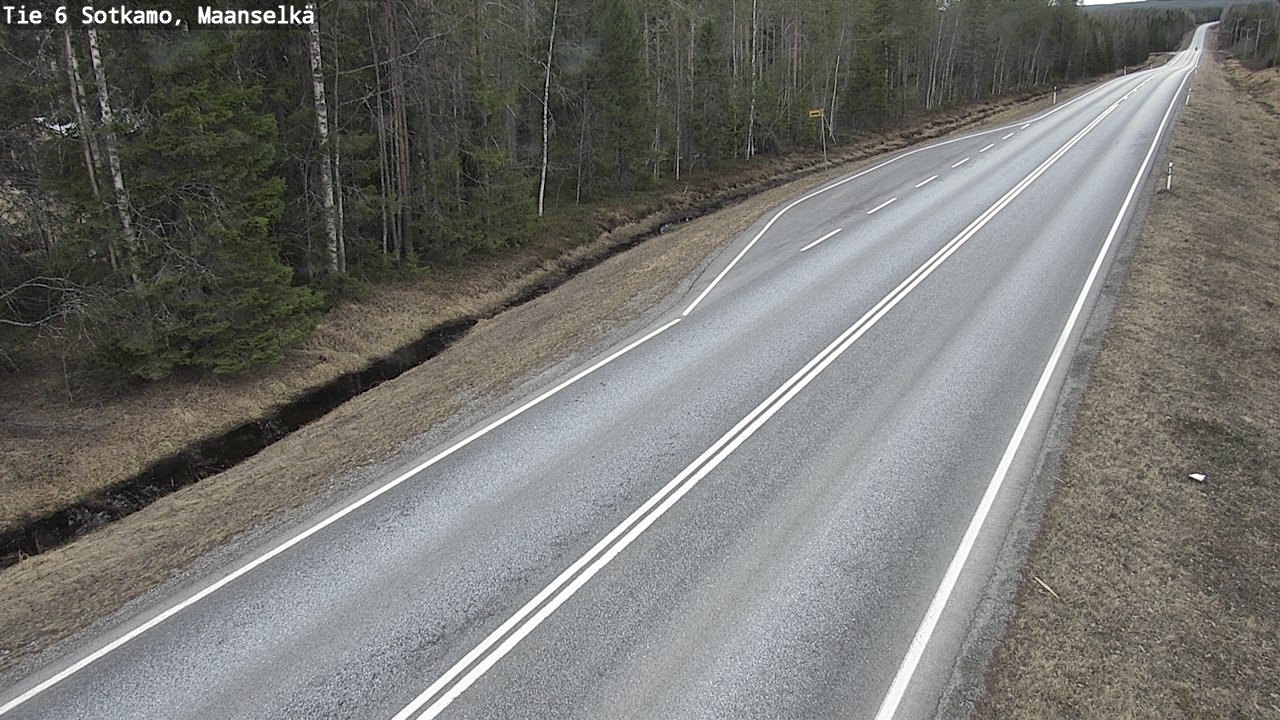 Weather Camera Image Road 6 Sotkamo, Maanselkä, Sotkamo, Kainuu