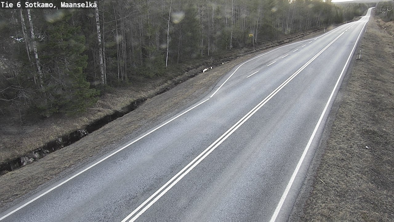 Weather Camera Image Väg 6 Sotkamo, Maanselkä, Sotkamo, Kainuu