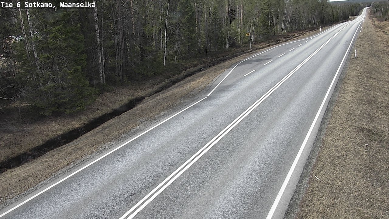 Weather Camera Image Väg 6 Sotkamo, Maanselkä, Sotkamo, Kainuu