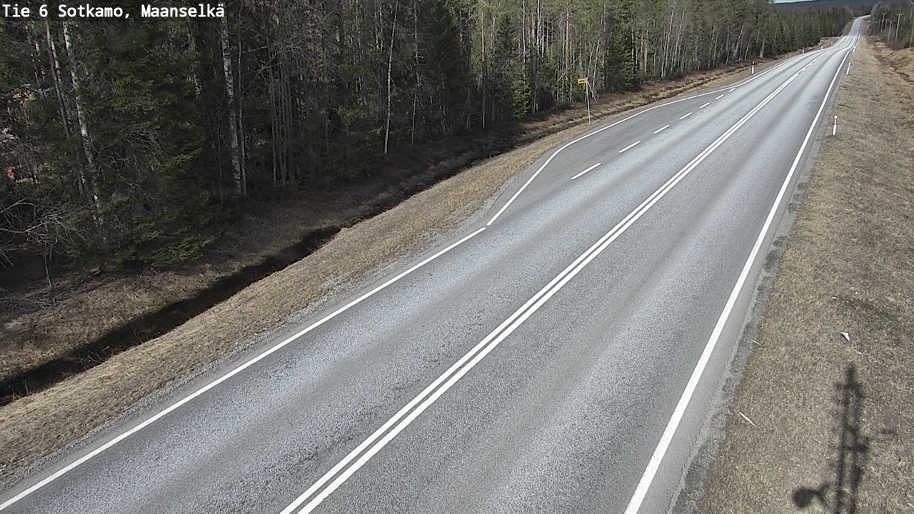 Weather Camera Image Road 6 Sotkamo, Maanselkä, Sotkamo, Kainuu