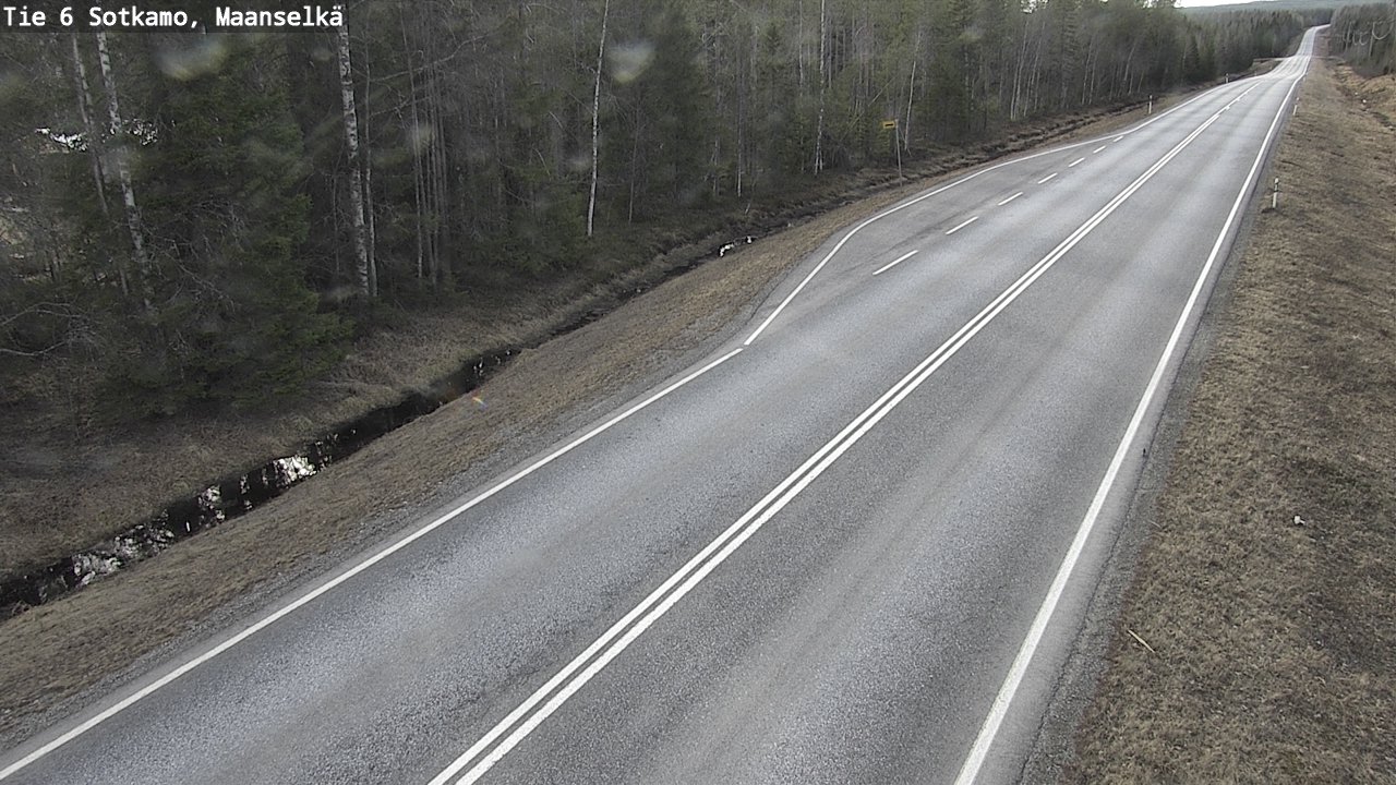 Weather Camera Image Väg 6 Sotkamo, Maanselkä, Sotkamo, Kainuu