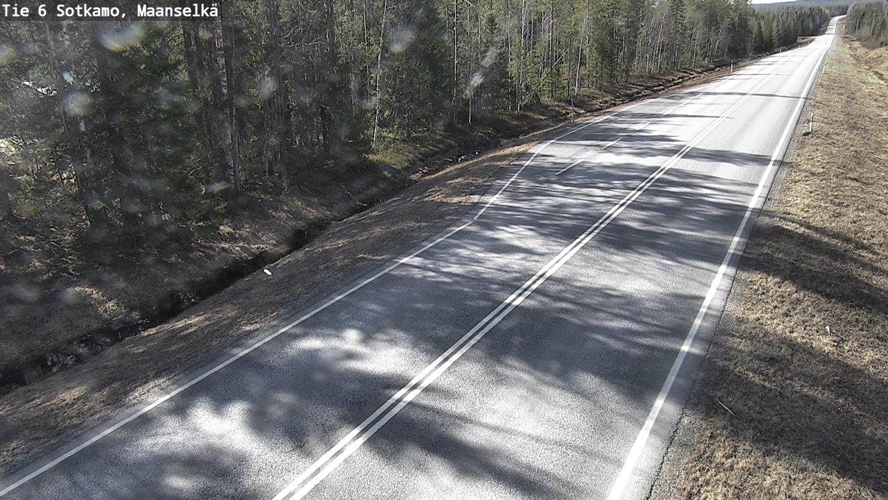 Weather Camera Image Väg 6 Sotkamo, Maanselkä, Sotkamo, Kainuu