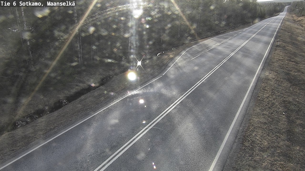 Weather Camera Image Väg 6 Sotkamo, Maanselkä, Sotkamo, Kainuu