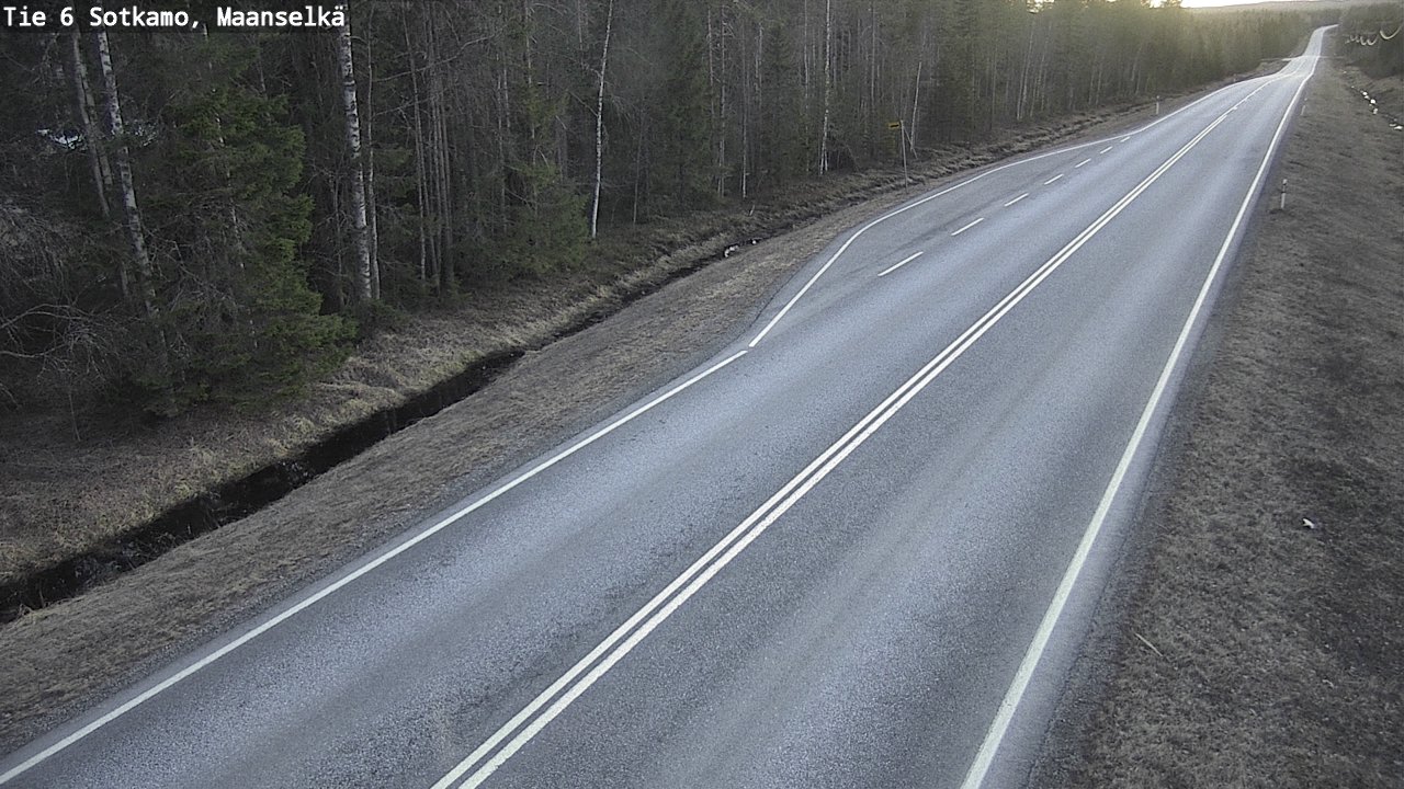 Weather Camera Image Väg 6 Sotkamo, Maanselkä, Sotkamo, Kainuu