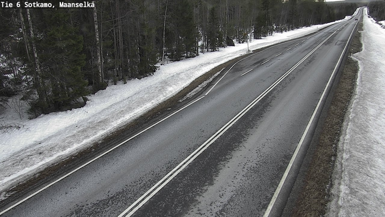 Weather Camera Image Road 6 Sotkamo, Maanselkä, Sotkamo, Kainuu