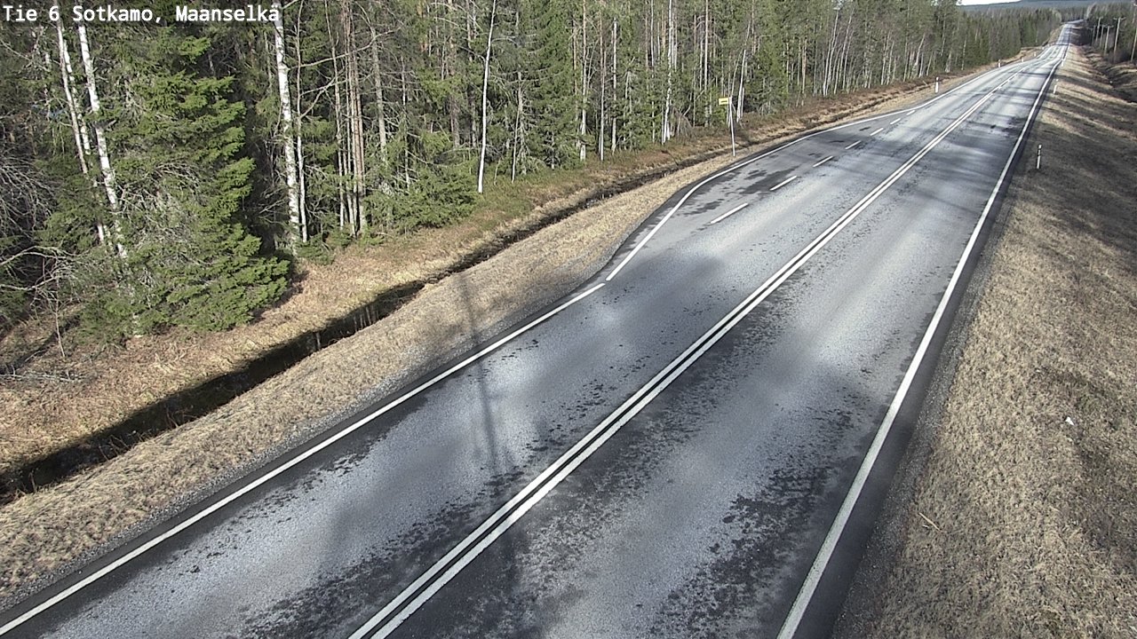Weather Camera Image Väg 6 Sotkamo, Maanselkä, Sotkamo, Kainuu