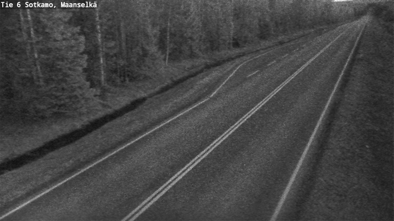 Weather Camera Image Väg 6 Sotkamo, Maanselkä, Sotkamo, Kainuu