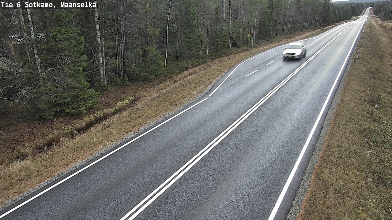 Weather Camera Image Väg 6 Sotkamo, Maanselkä, Sotkamo, Kainuu