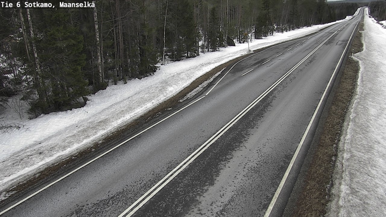 Weather Camera Image Road 6 Sotkamo, Maanselkä, Sotkamo, Kainuu
