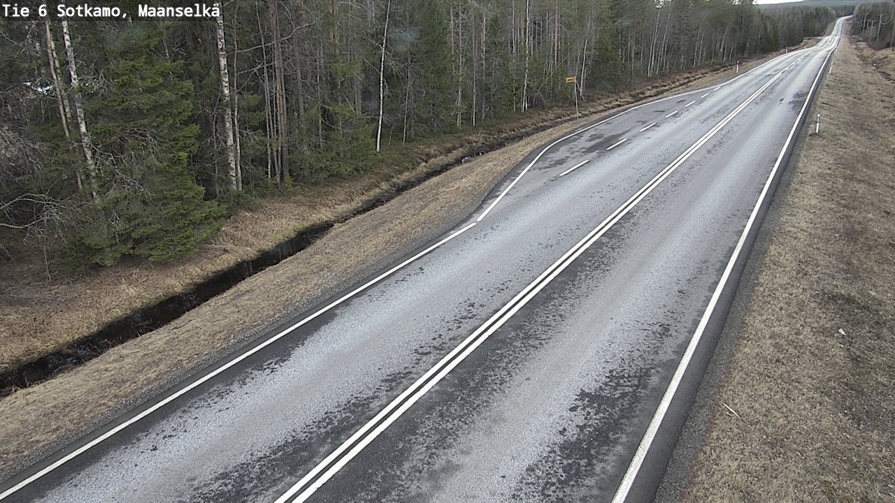 Weather Camera Image Väg 6 Sotkamo, Maanselkä, Sotkamo, Kainuu