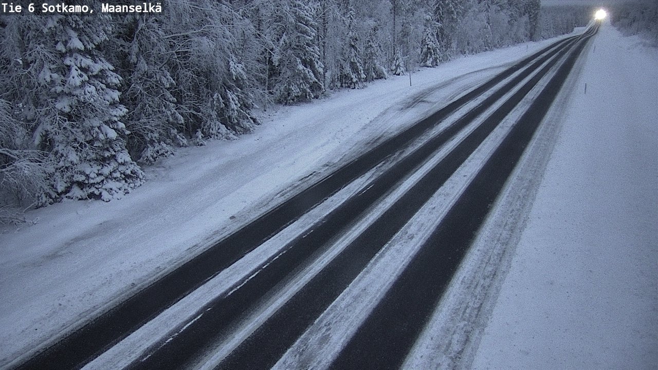 Weather Camera Image Väg 6 Sotkamo, Maanselkä, Sotkamo, Kainuu