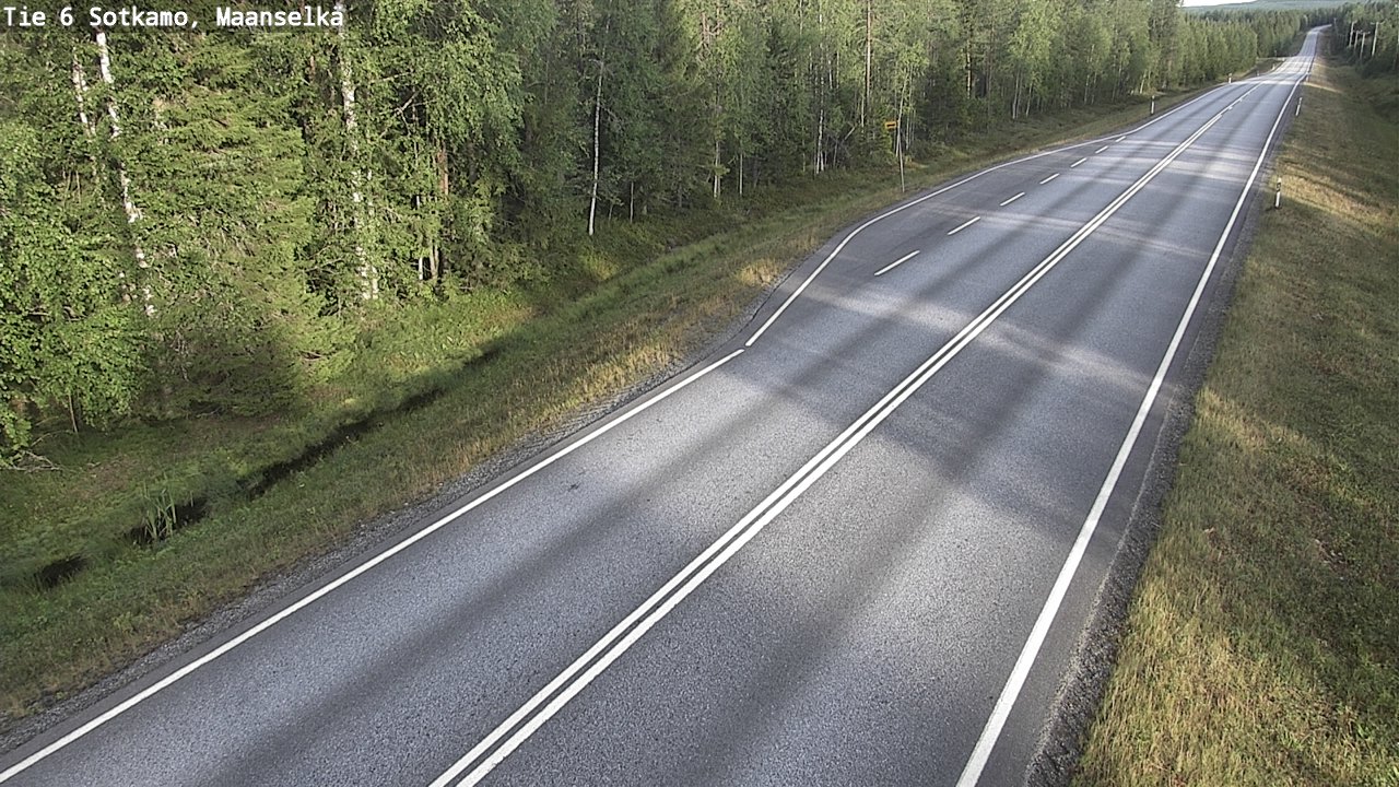 Weather Camera Image Road 6 Sotkamo, Maanselkä, Sotkamo, Kainuu