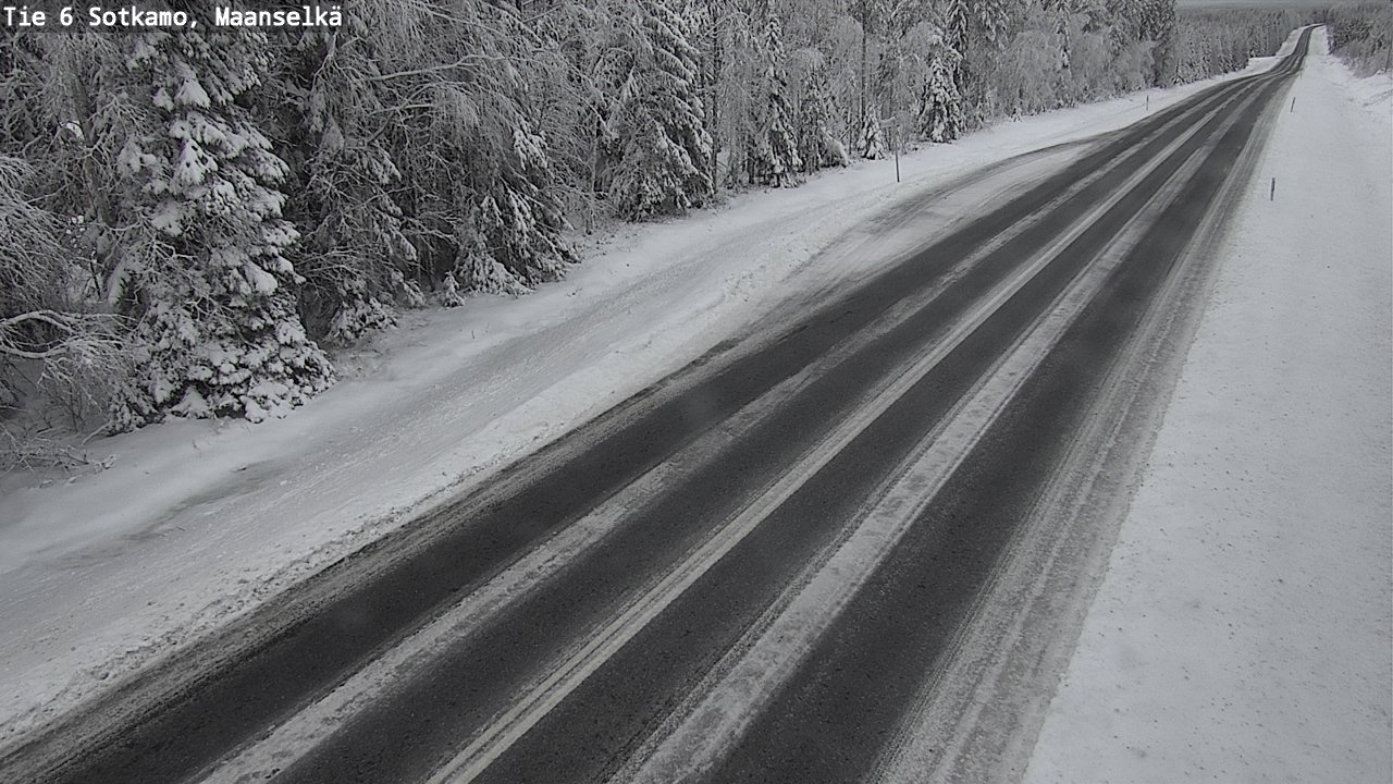 Weather Camera Image Väg 6 Sotkamo, Maanselkä, Sotkamo, Kainuu