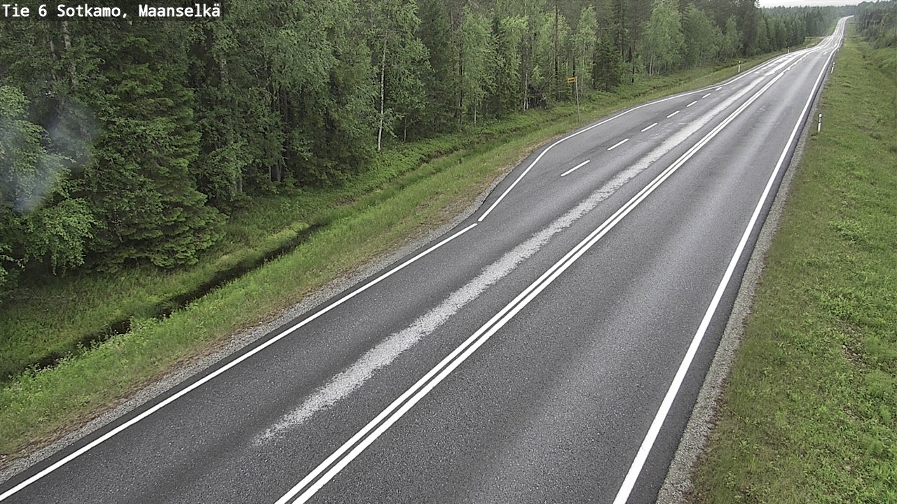 Weather Camera Image Väg 6 Sotkamo, Maanselkä, Sotkamo, Kainuu