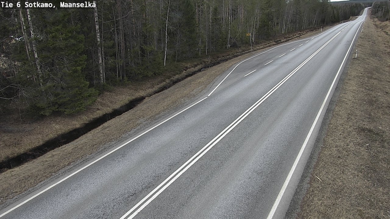 Weather Camera Image Väg 6 Sotkamo, Maanselkä, Sotkamo, Kainuu
