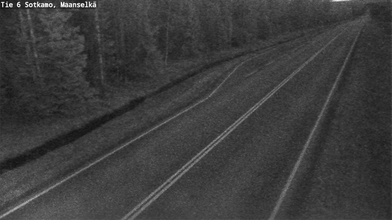 Weather Camera Image Väg 6 Sotkamo, Maanselkä, Sotkamo, Kainuu