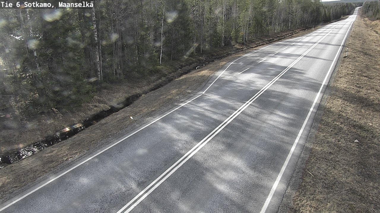 Weather Camera Image Väg 6 Sotkamo, Maanselkä, Sotkamo, Kainuu