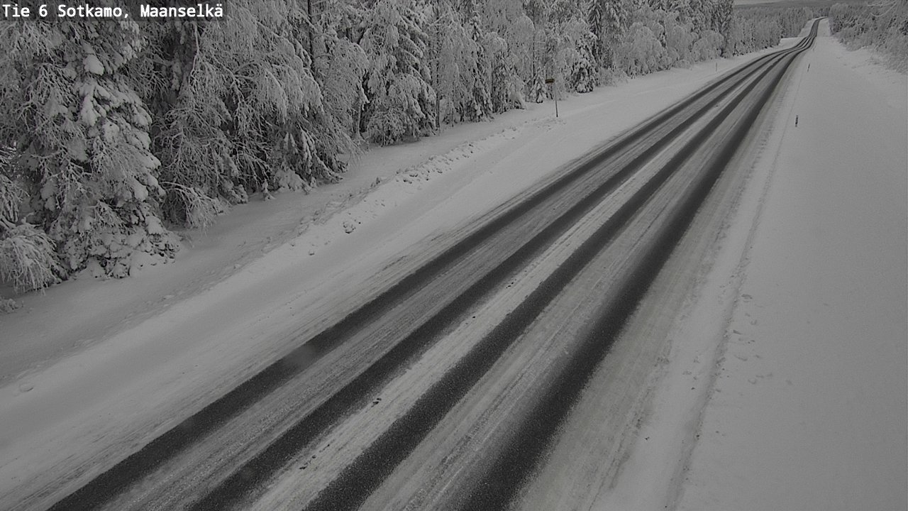 Weather Camera Image Väg 6 Sotkamo, Maanselkä, Sotkamo, Kainuu