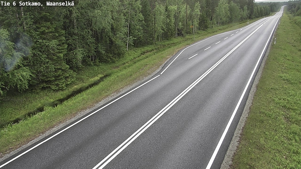 Weather Camera Image Road 6 Sotkamo, Maanselkä, Sotkamo, Kainuu