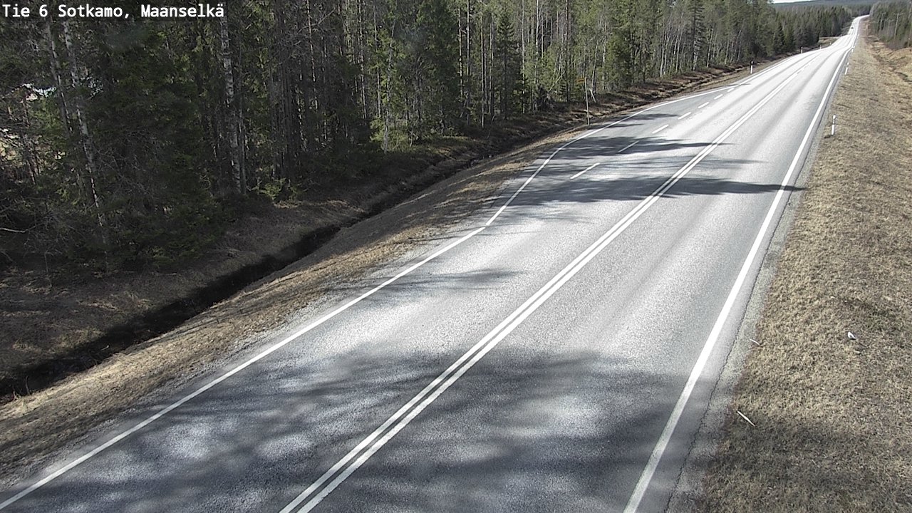 Weather Camera Image Road 6 Sotkamo, Maanselkä, Sotkamo, Kainuu
