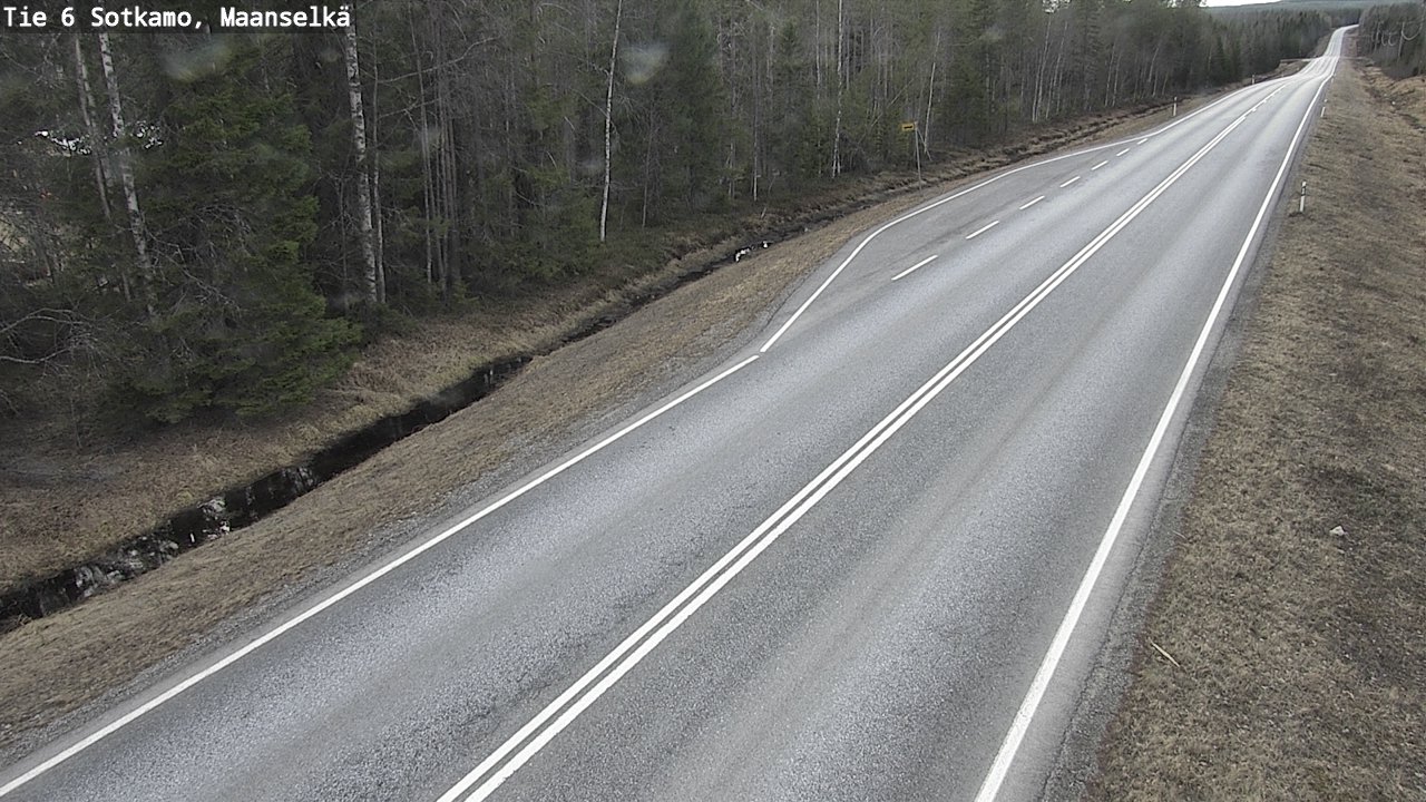 Weather Camera Image Väg 6 Sotkamo, Maanselkä, Sotkamo, Kainuu