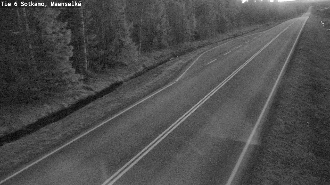 Weather Camera Image Väg 6 Sotkamo, Maanselkä, Sotkamo, Kainuu