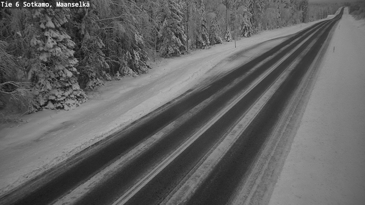 Weather Camera Image Väg 6 Sotkamo, Maanselkä, Sotkamo, Kainuu