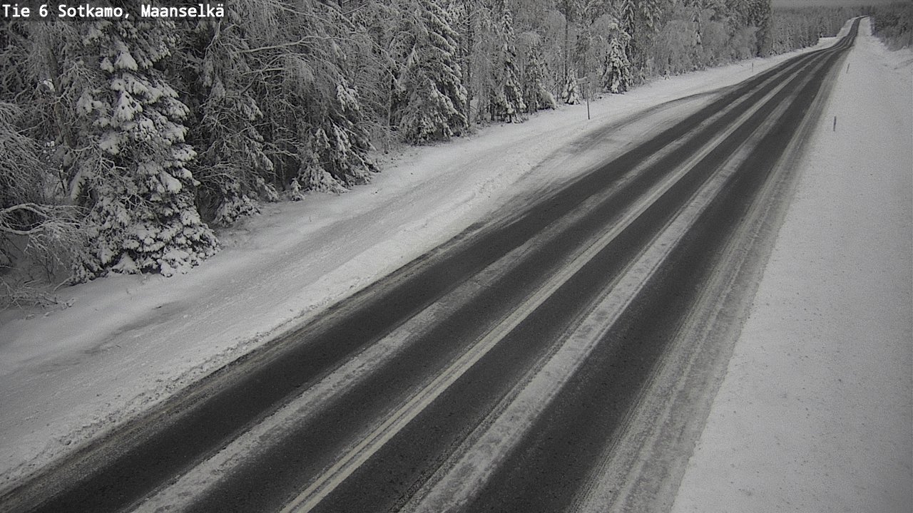 Weather Camera Image Väg 6 Sotkamo, Maanselkä, Sotkamo, Kainuu