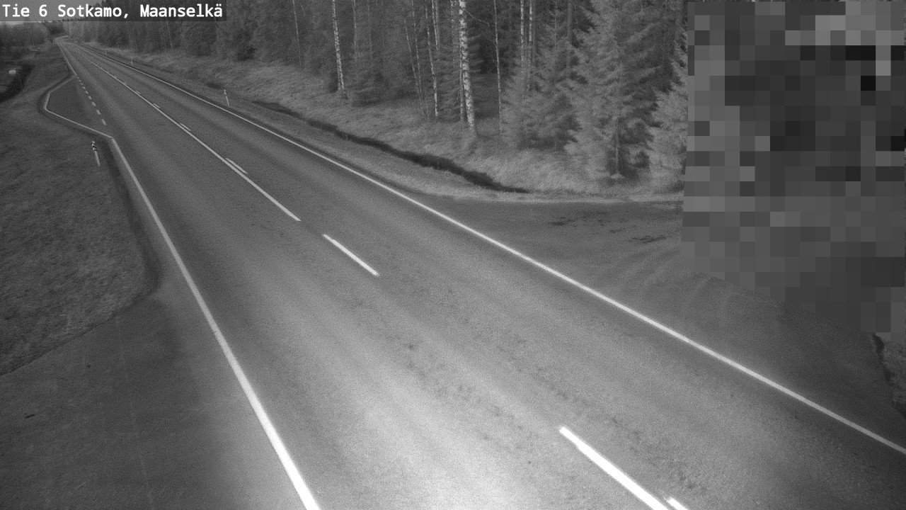 Weather Camera Image Väg 6 Sotkamo, Maanselkä, Sotkamo, Kainuu