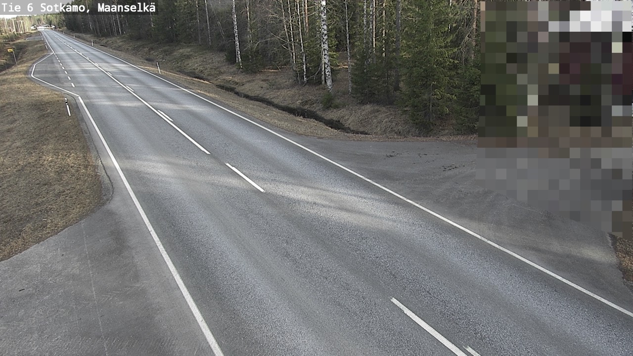 Weather Camera Image Väg 6 Sotkamo, Maanselkä, Sotkamo, Kainuu